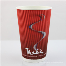Tasses à café jetables personnalisées de papier de Chaep